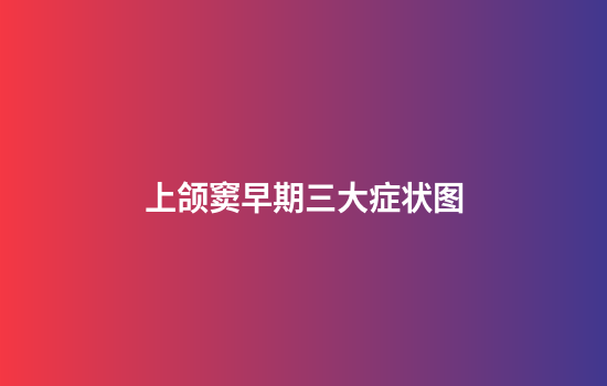 上颌窦早期三大症状图