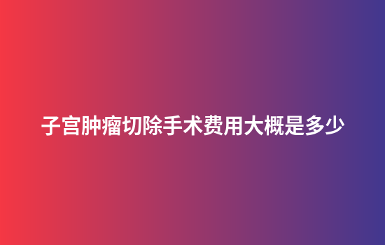 子宫肿瘤切除手术费用大概是多少