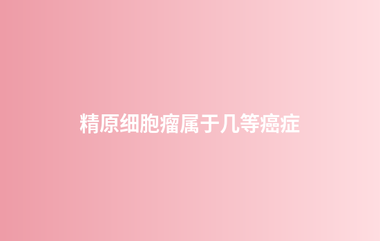 精原细胞瘤属于几等癌症