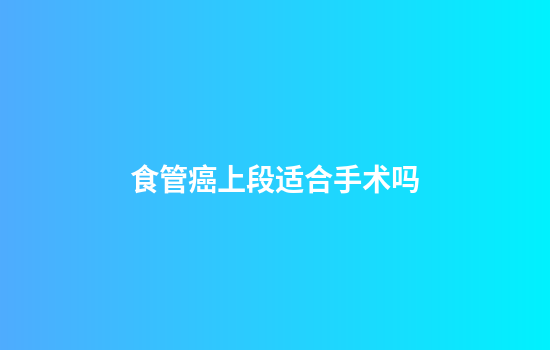 食管癌上段适合手术吗